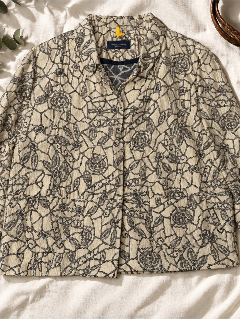 Piazza Sempione Italy Silk Blend Jacket‎ IT 44